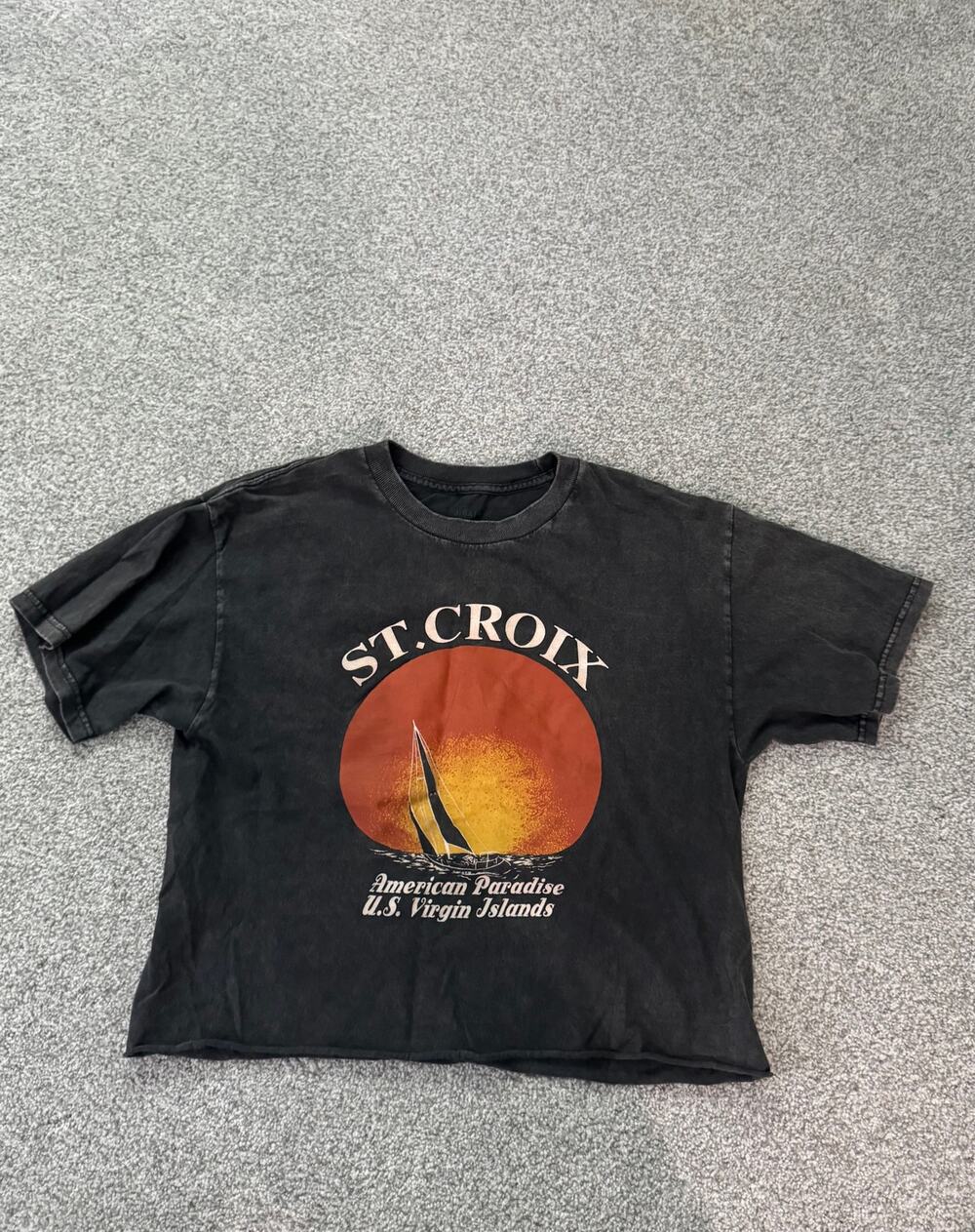 J. Galt S. Croix Black Graphic T-Shirt